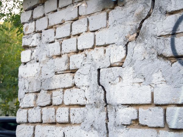Cracked Brick Wall Repair in Rapid City